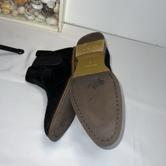 Modern Fiction Irony Suede Chelsea Boots Black Sz 11 Men’s - Picture 13 of 15
